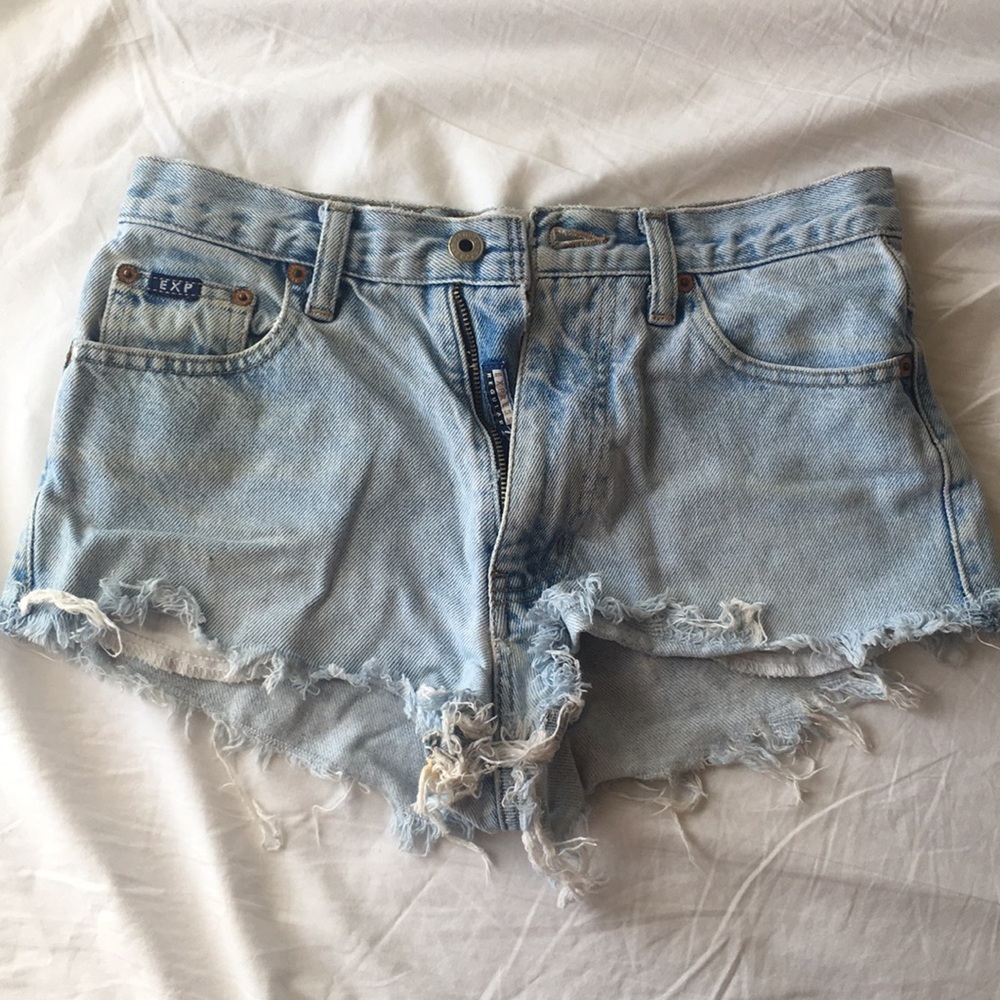 Vintage high waist jean shorts